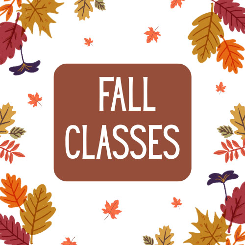 fall classes graphic