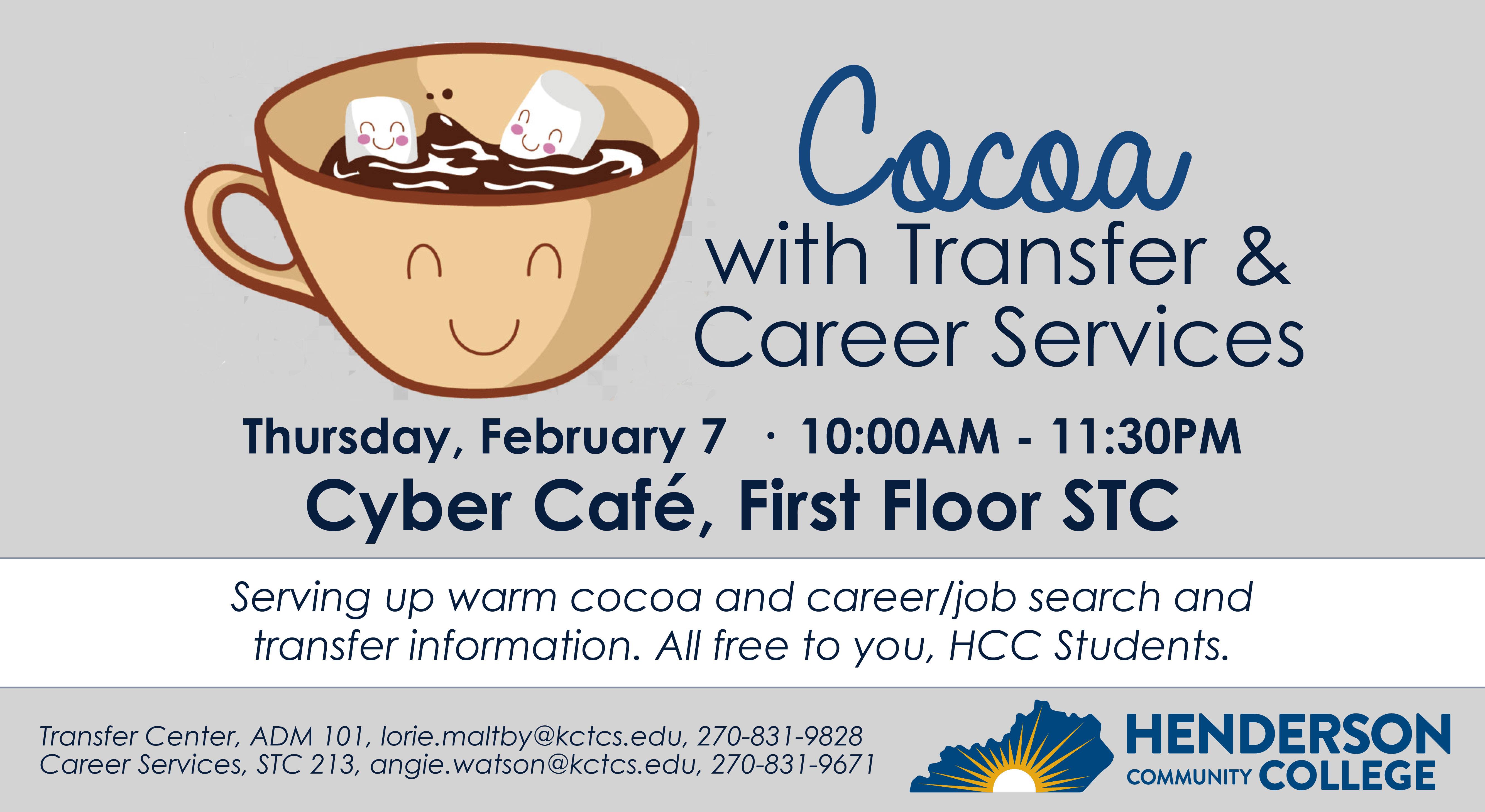 Cocoa with Transfer/Career Services