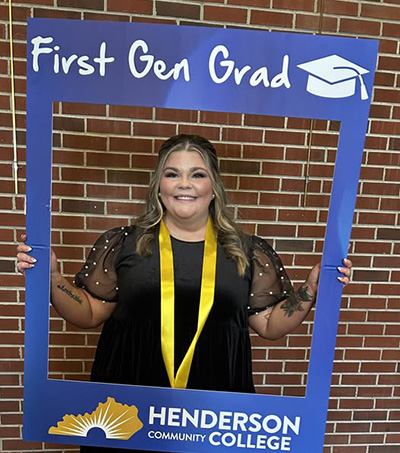 The recent graduate in this photo started with a dream and ended with a diploma -- and the distinct honor of being the first in her family to graduate from college.