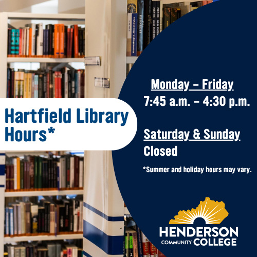 Library hours graphic