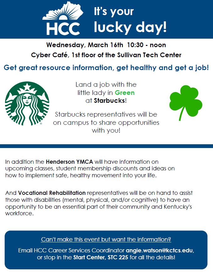 Resources event graphic at HCC