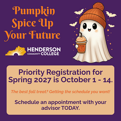 Spring Priority Registration graphic