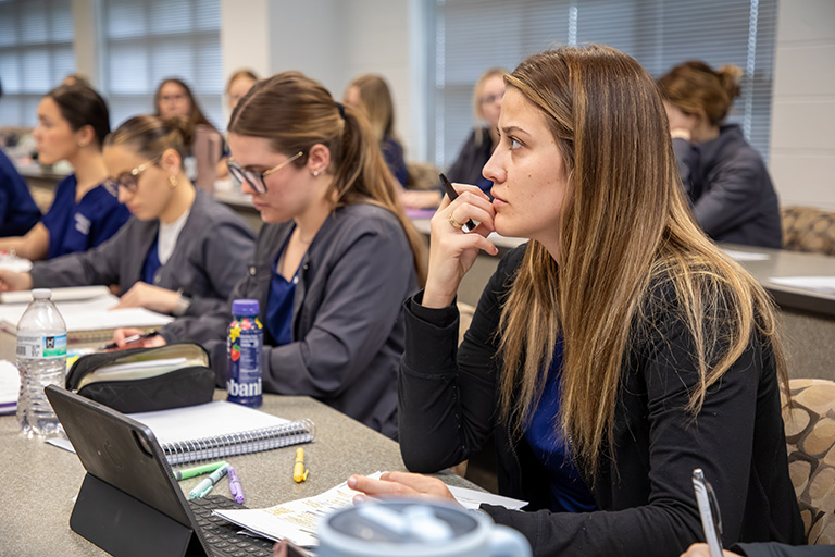 students sitting in a lecture hall