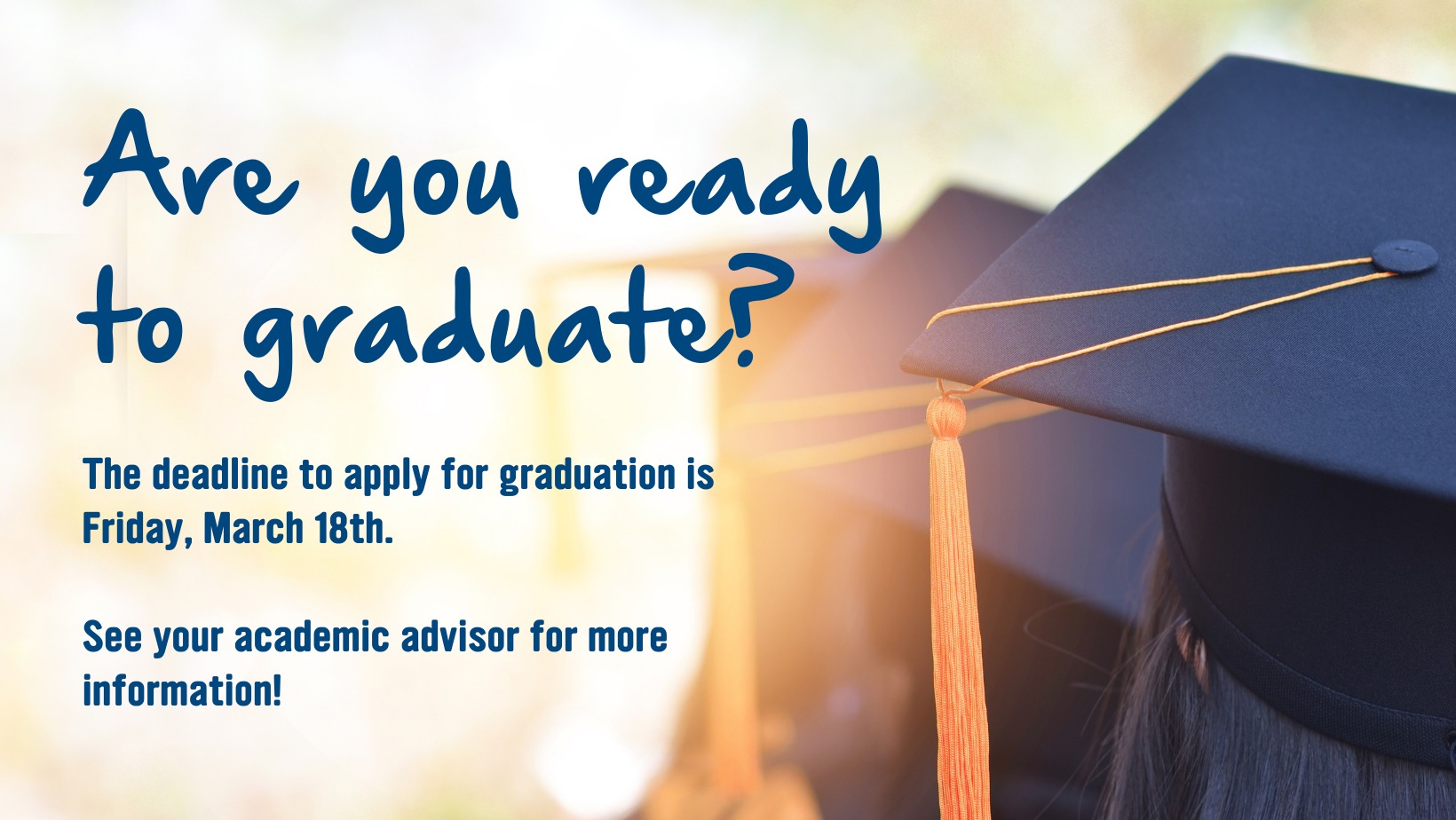 apply for graduation graphic