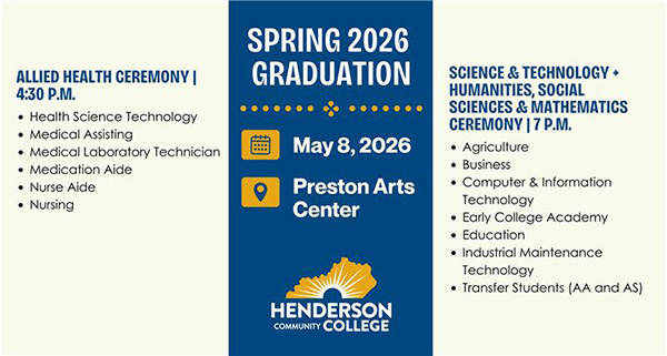 Spring 2026 Graduation information